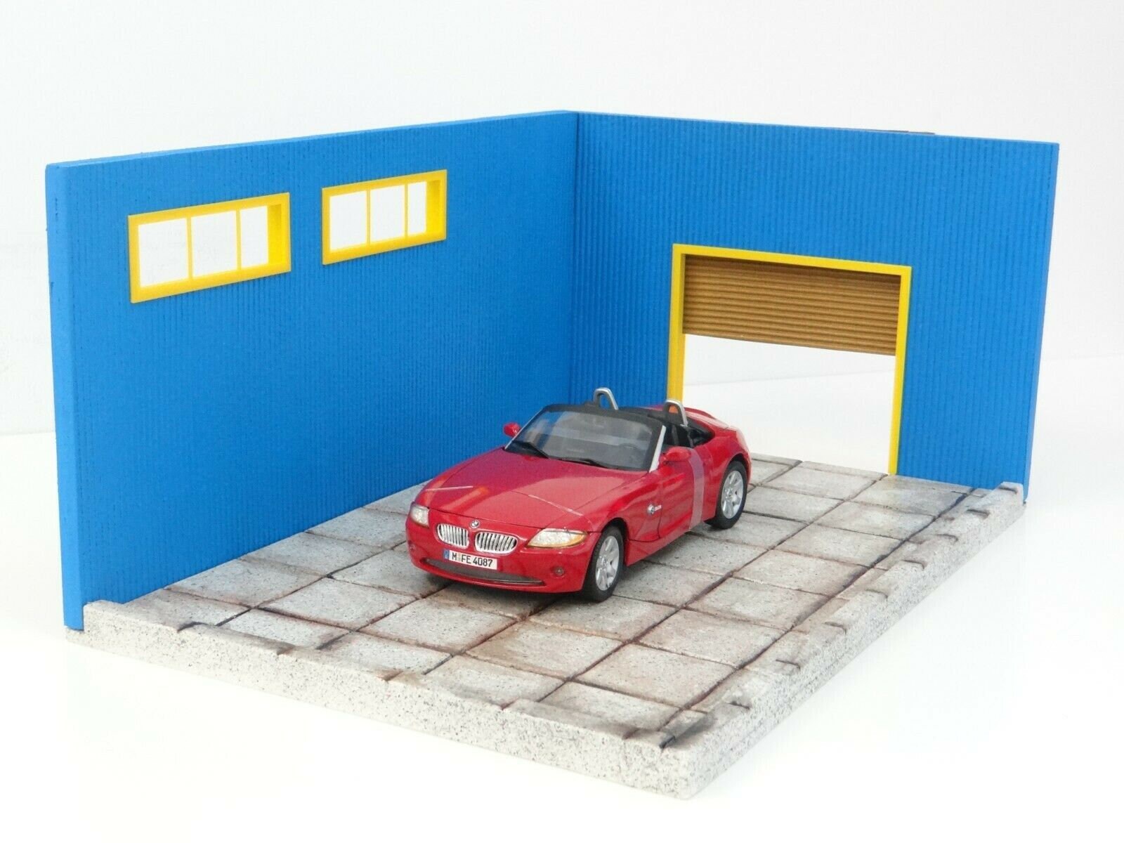 スケール 1:18 ジオラマ自動車ガレージ ダイキャストカーモデル