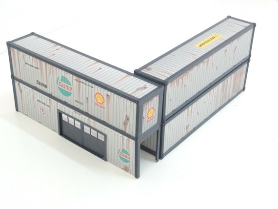 1:43スケールコンテナ自動車整備工場ジオラマディスプレイ - Etsy 日本