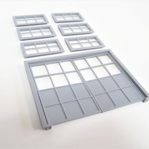 Echelle 1:24 Fournitures pour dioramas miniatures Ensemble portes et fenêtres Modélisme de garage Pièces de modélisation pour diorama