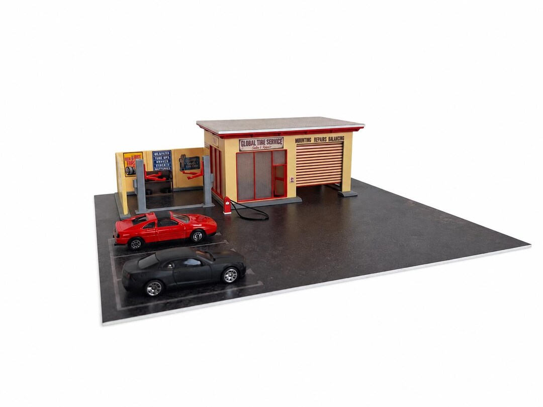 SD&COMPANY製　1/6　ワードローブ＆ラック　ミニチュア 1:64 Scale Tire Service Workshop Diorama Kit Garage Model Car