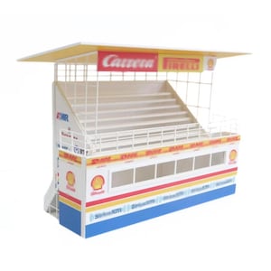 Slot car race track decoration Rally grandstand Scale 1/32 Diorama tribune 1:32