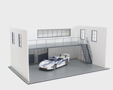 ミニカー専用ジオラマ：1/18 ショールーム＆ガレージⅠ（2階建モデル） il_372x296.7053520483_kq93.jpg