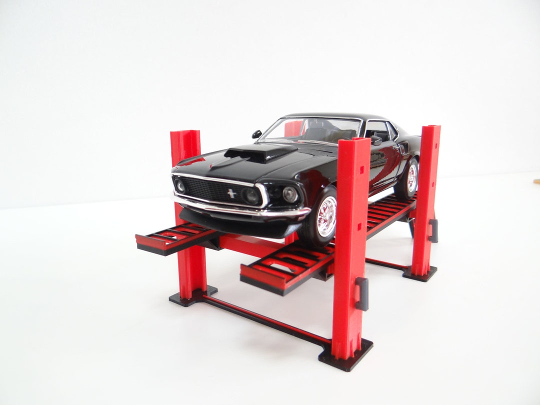 Scale 124 Car Lifters Miniature Models Car Model Accessories Diorama