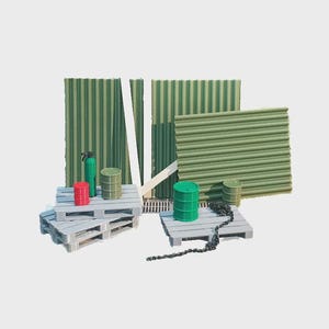 1:24 Scale Large Pallet Set Model Car Garage Display & Diorama Decor SIZE 1/24