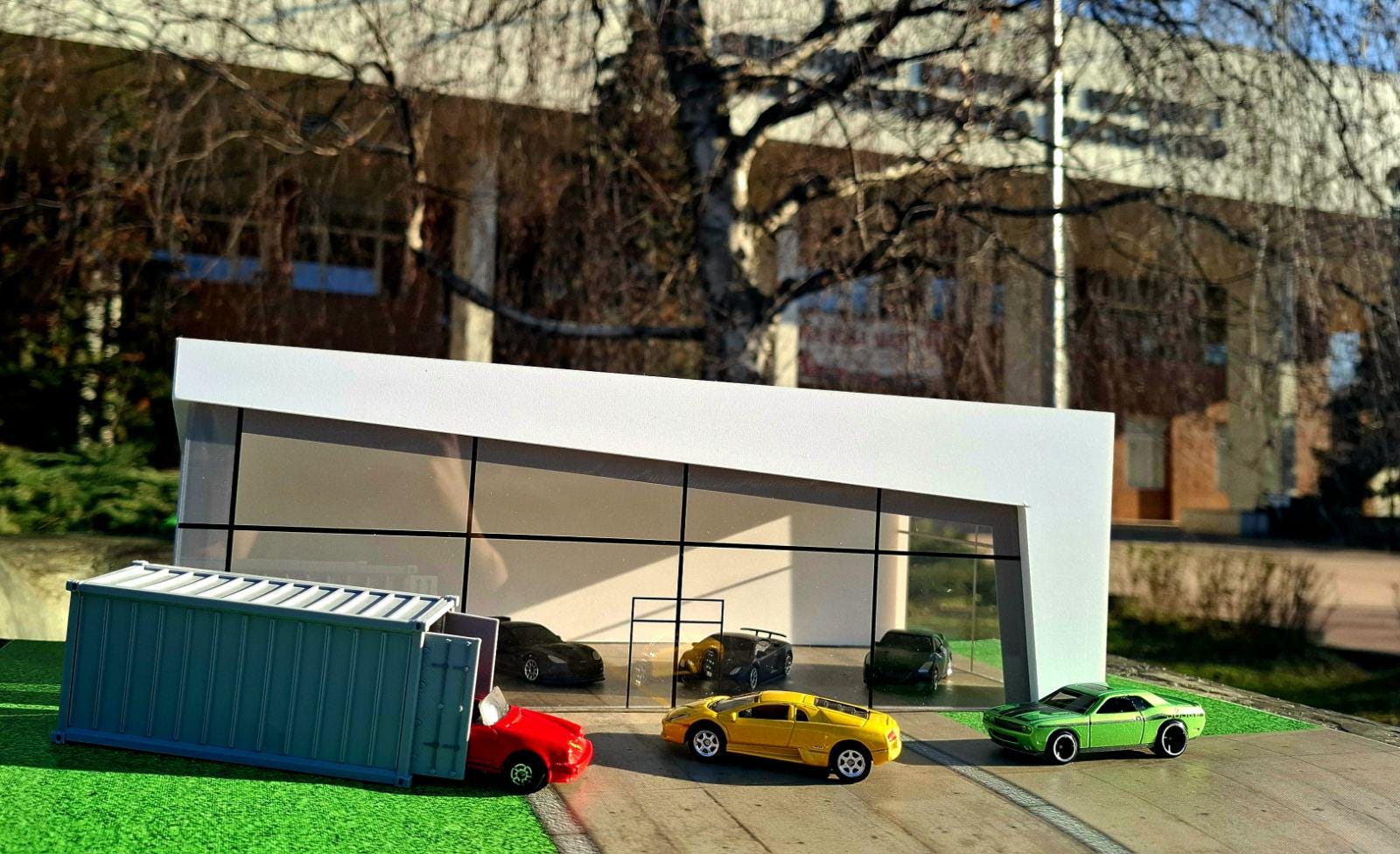 高級車ショールームジオラマ 1:60～1/64スケール ミニチュアカー