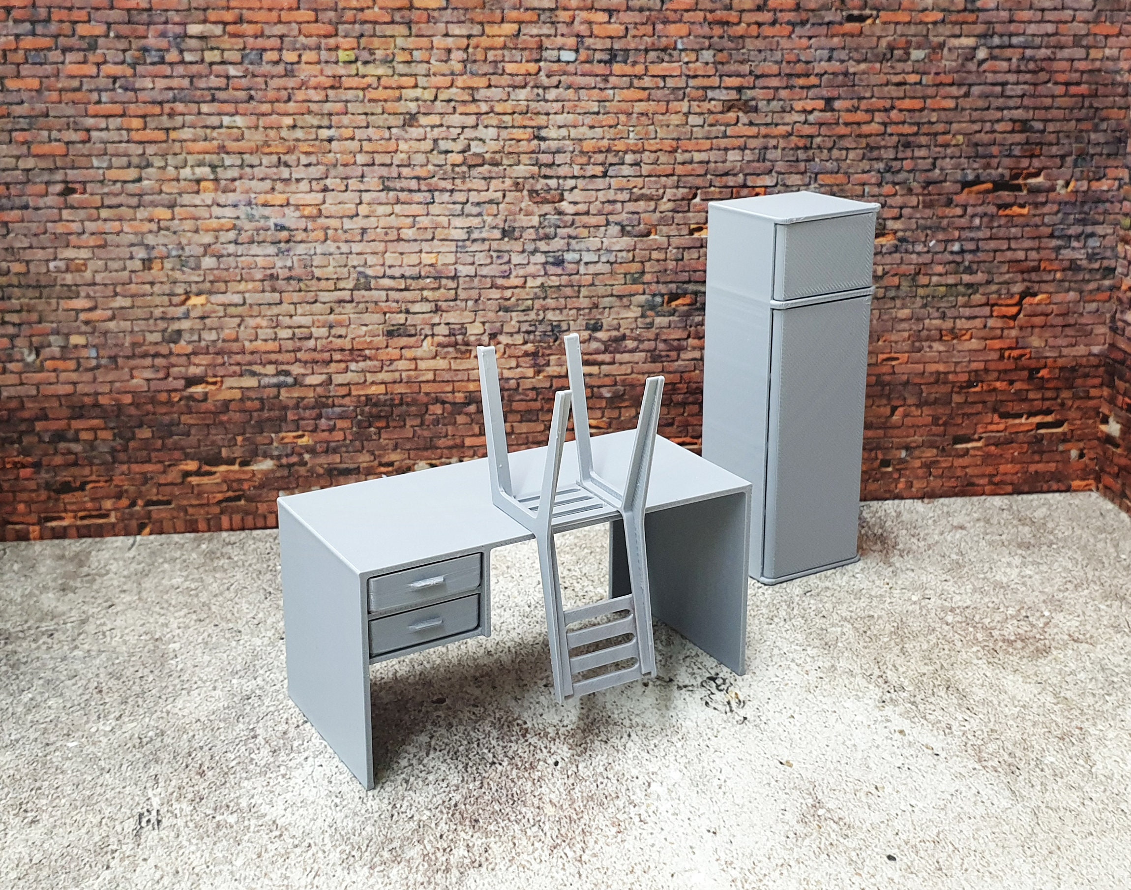 Vaguelly Miniature Bureau Pour Maison De Poupées Écriture Et Décoration De Salon Accessoire De Jeu Créatif