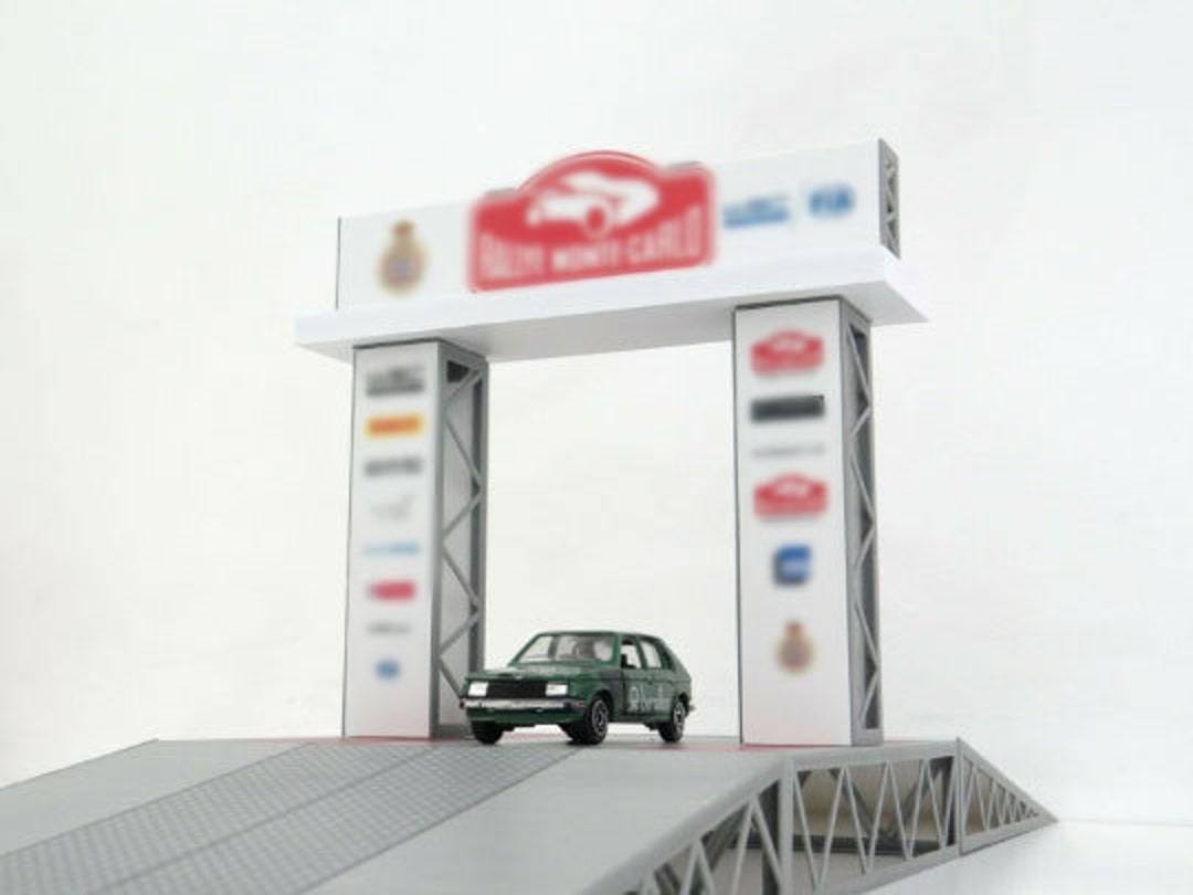Scale 1:43 Rally Podium Start / Final Diorama Model Kit Sports Model ...