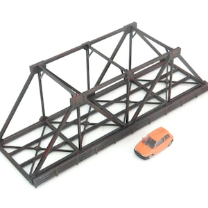 Scale HO 1:87 Diorama railroad bridges Diorama parts Plastic railway bridge model Miniature diorama decoration
