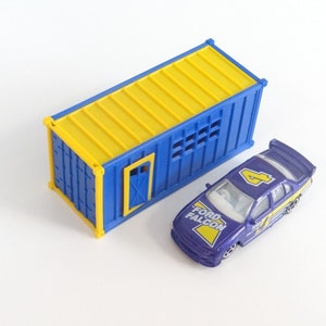 Conteneurs de bureaux mobiles / Échelle 1:60, 64 / Modèle miniature de conteneur Diorama / Décoration d’affichage de voiture modèle