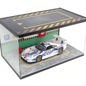 Acrylic Car Model Display Case 1:18 Scale – Underground Parking Diorama Garage for 1/18 Cars