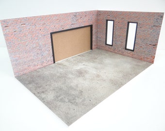 1:18 Scala (3xA4) Garage Graffiti Muro - Foto 10