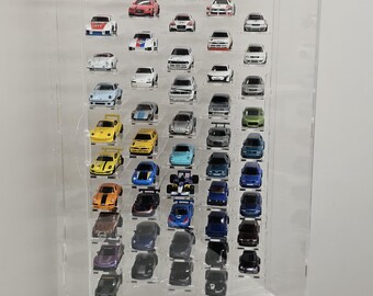 1/64スケール ダイキャストカー用ディスプレイケース – アクリル製