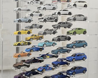 1/64スケール ダイキャストカー用ディスプレイケース – アクリル製