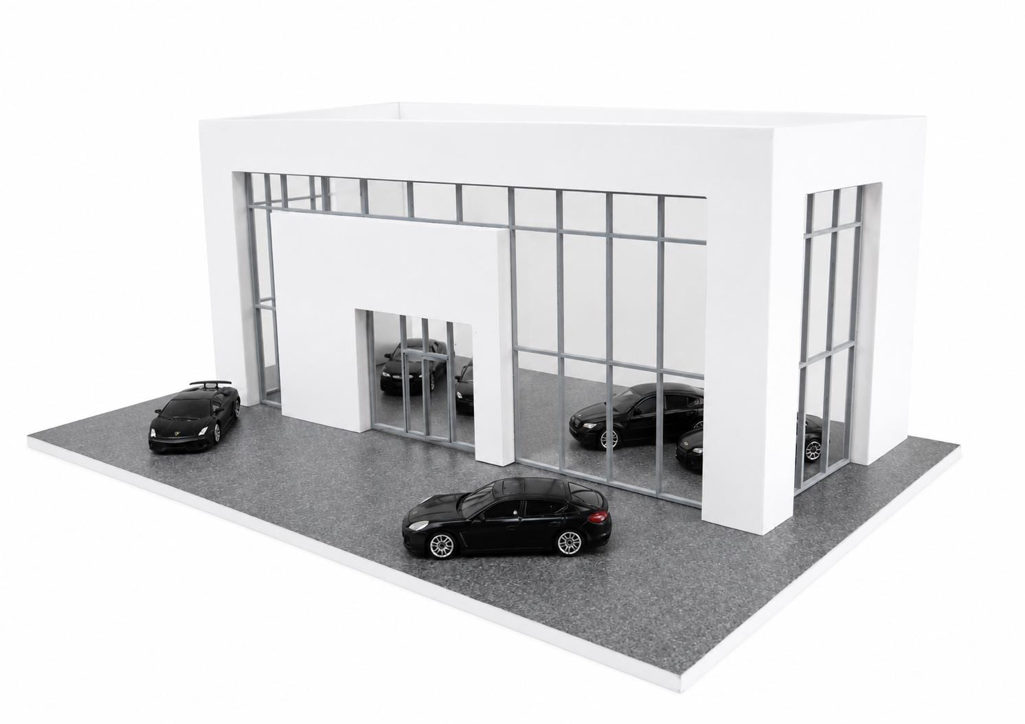 カーショールームジオラマモデルキット 1:60～64スケール – ダイ