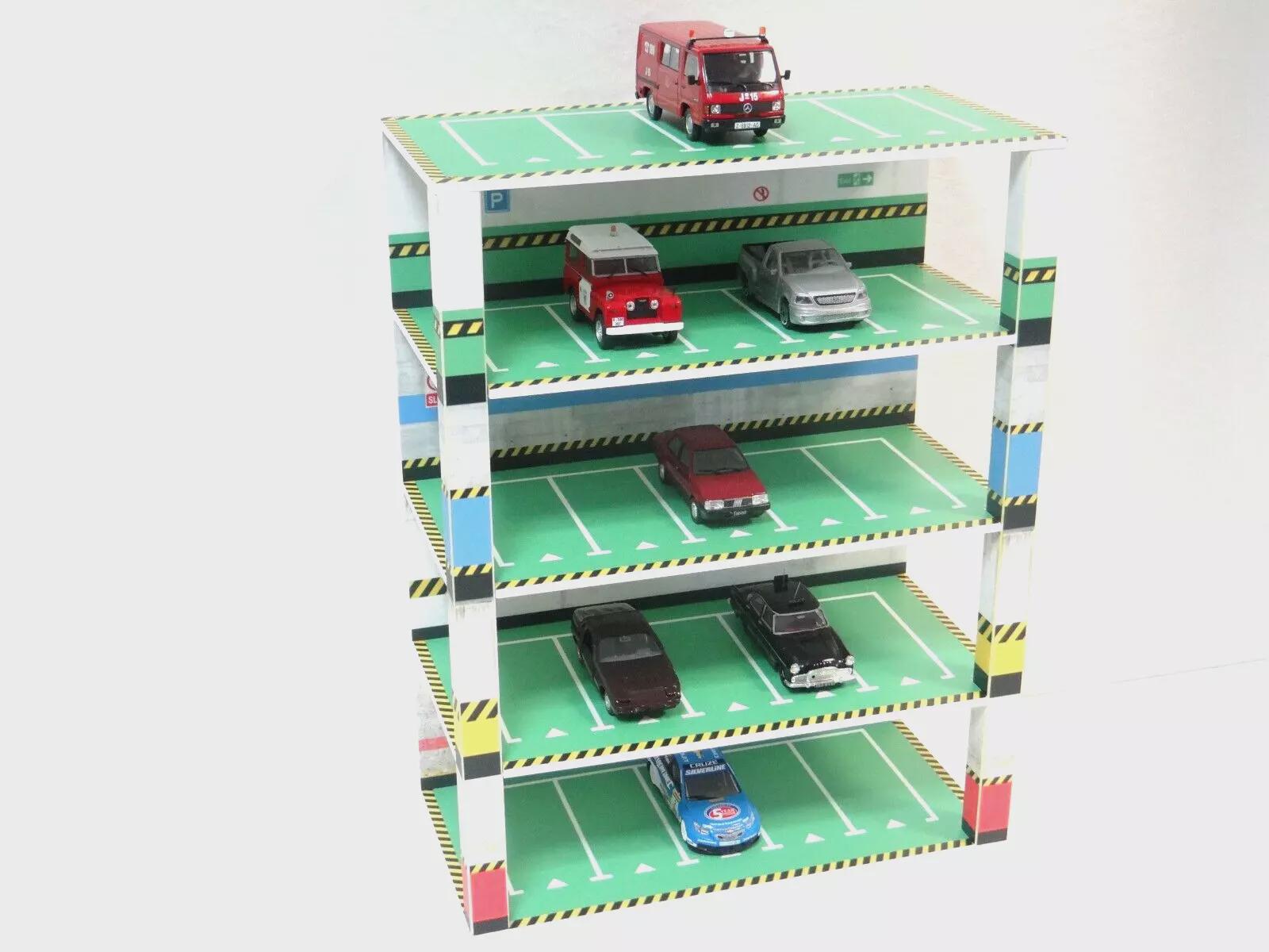 Vitrine Garage échelle 1:64 Pour Voitures Miniatures - Résine, 7,9x5,2x4,8 Cm, Décor Diorama