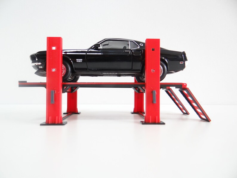 Scale 124 Car Lifters Miniature Models Car Model Accessories Diorama