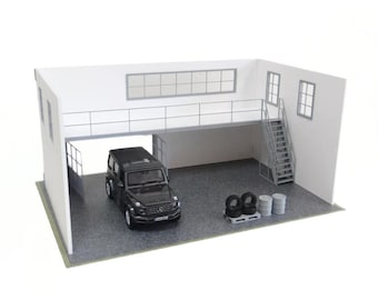 1/24スケール 2階建て車庫ジオラマキット - Etsy 日本