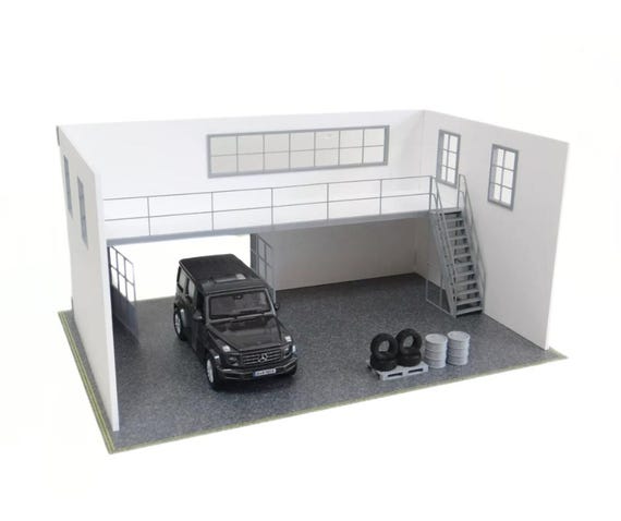 1/24ミニカー用ジオラマ(ガレージ) Amazon | 1/24 ガレージ ミニカー ジオラマ 模型 ピット JtG