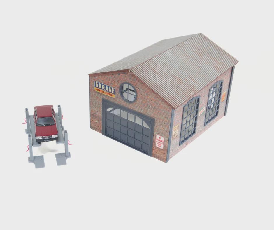 ☆ Garage Diorama Item SBC　　　　　　　　　　【限定品】 1:24 Scale Diorama Car Garage Miniature Simulation Car