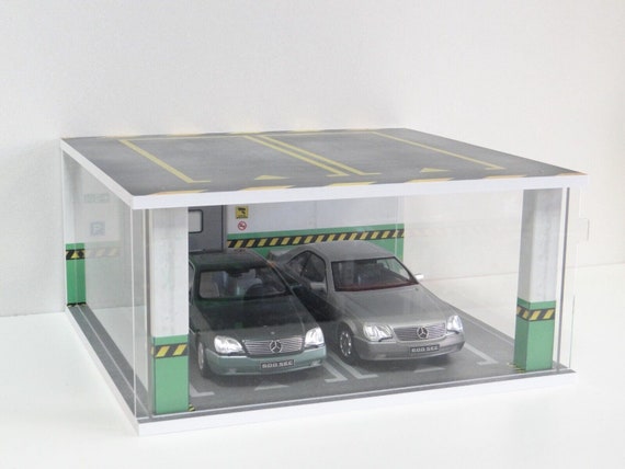 Vitrine de voiture modèle 1:18 avec éclairage LED