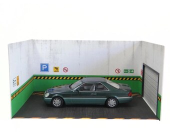 1:18 Scale Parking Garage / Industrial Brick Diorama Backdrop