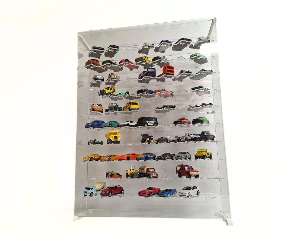 10 vitrinas de acrílico transparente para moldes de coche, ruedas modelo de coche, vitrina de exhibición de ruedas B fácil de instalar 10 vitrinas de acrílico transparente para moldes de coche, ruedas modelo de coche, vitrina de exhibición de ruedas B fácil de instalar