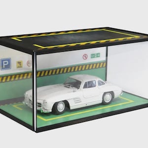 Scale 1:24 Car models acrylic display case Diorama underground parking space