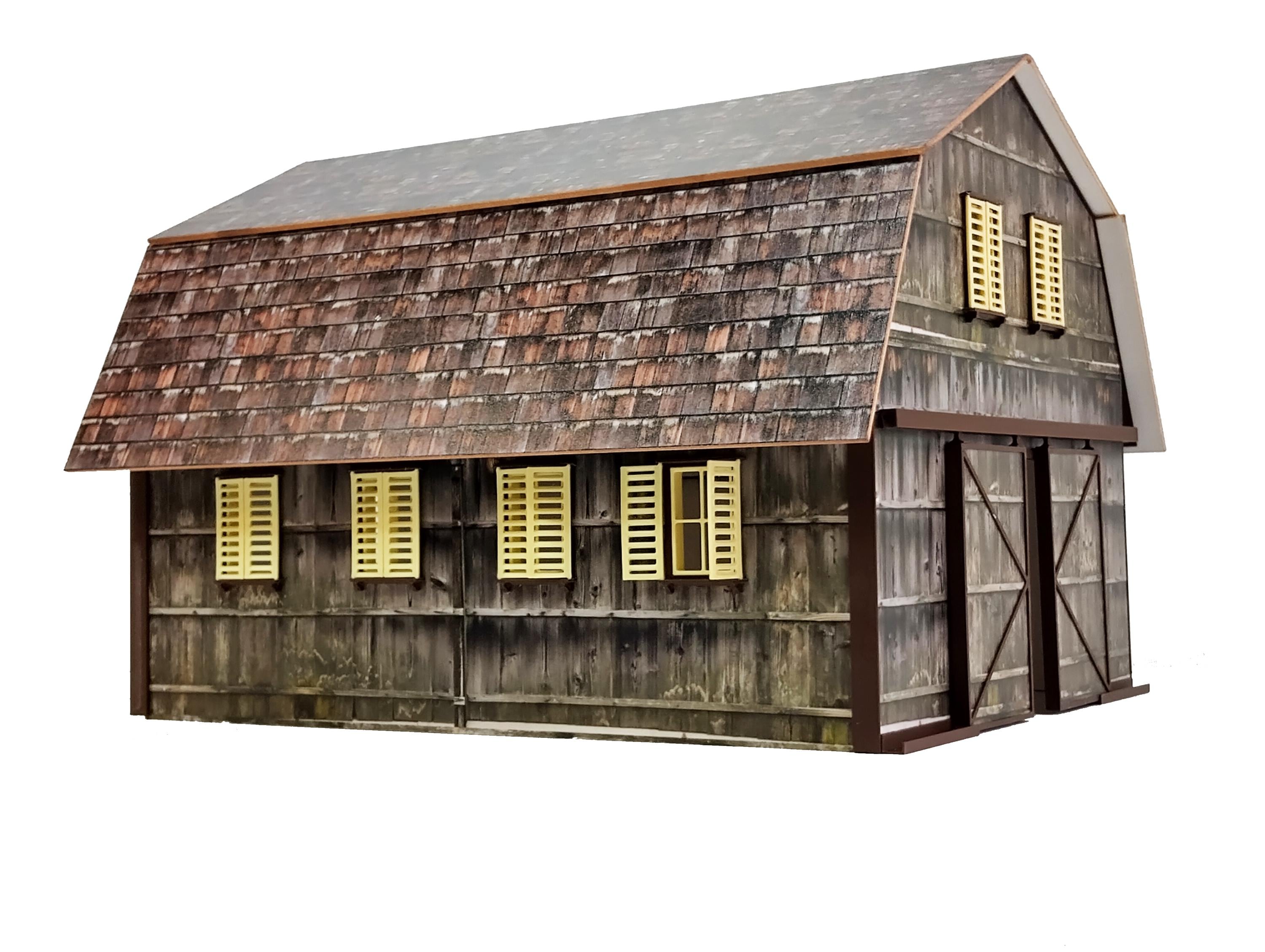 Swg Barn G Gauge Loco Shed Station Kit 1:22.5 Scale Railway Barn Diorama ...