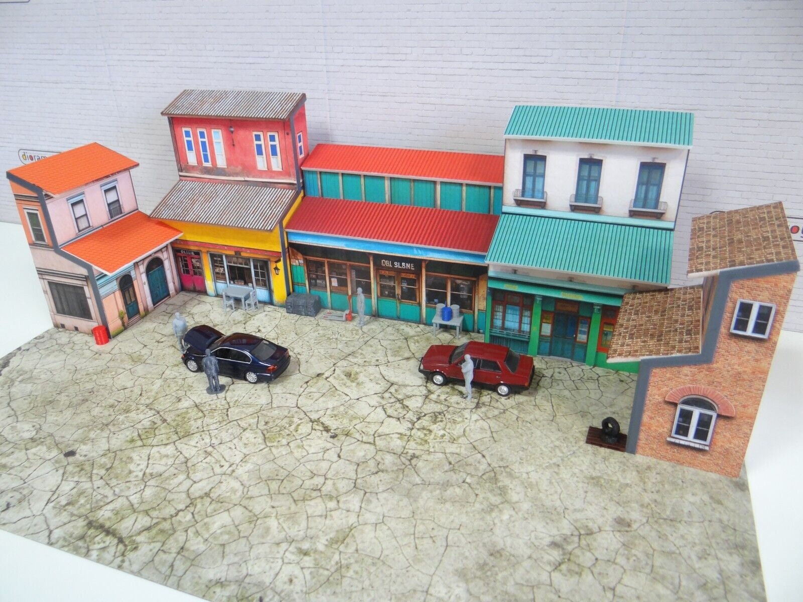 1/43 Scale City Diorama: Urban Scene Miniatures, Model Buildings - Etsy