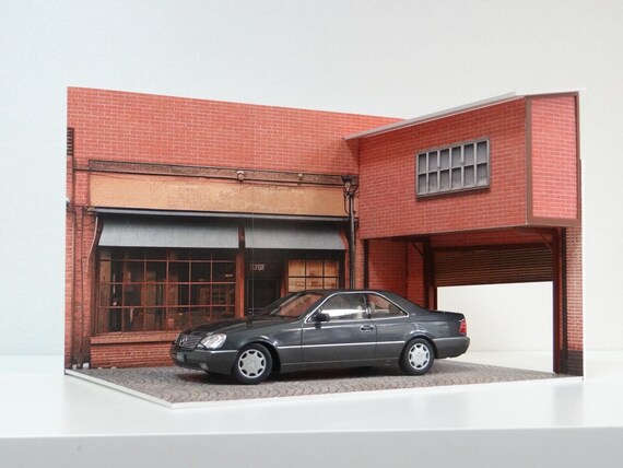 Modèle de Garage,modèle de Garage | Vitrine de modèle de Voiture 1:32, Vitrine de Voiture modèle avec lumière LED, vitrine de Garage de stationnement pour Objets de Collection de Voitures