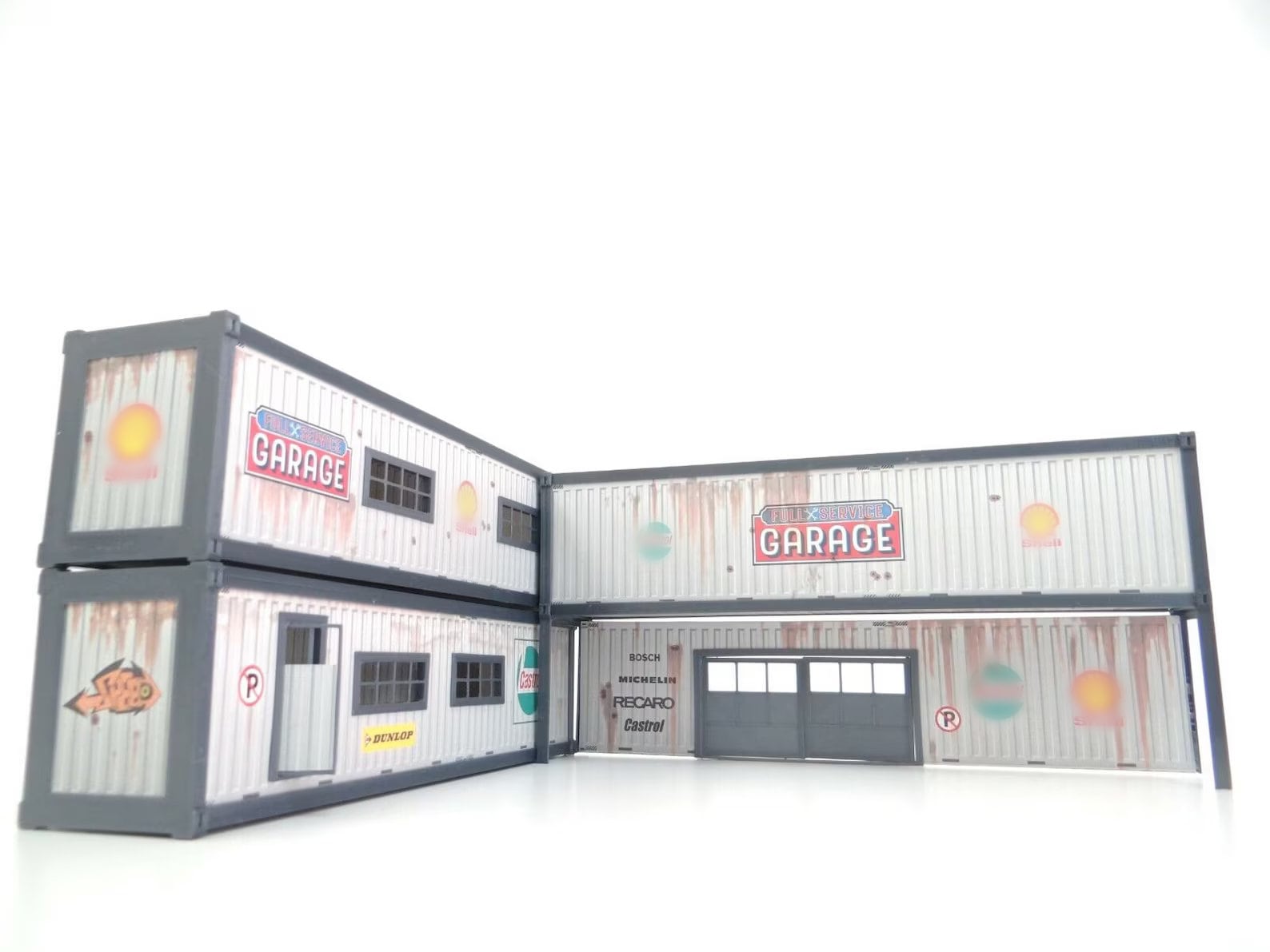 1:43スケールコンテナ自動車整備工場ジオラマディスプレイ - Etsy 日本