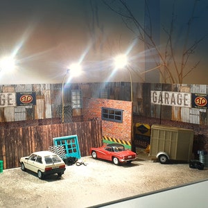 Set of 3 street lights Scale 1:43 Miniature LED street lights Diorama display decoration Miniature decor Diorama parts