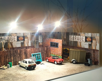 1:43 Maßstab LED Miniatur Straßenlaterne - Diorama Display Dekoration (3er Set)