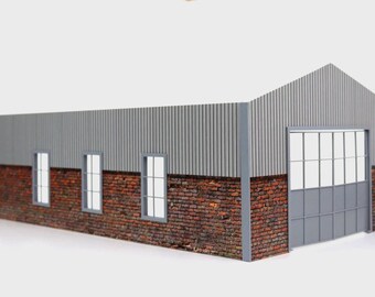 1:18 Scale Miniature Hangar Barn – Garage Diorama for Diecast Car