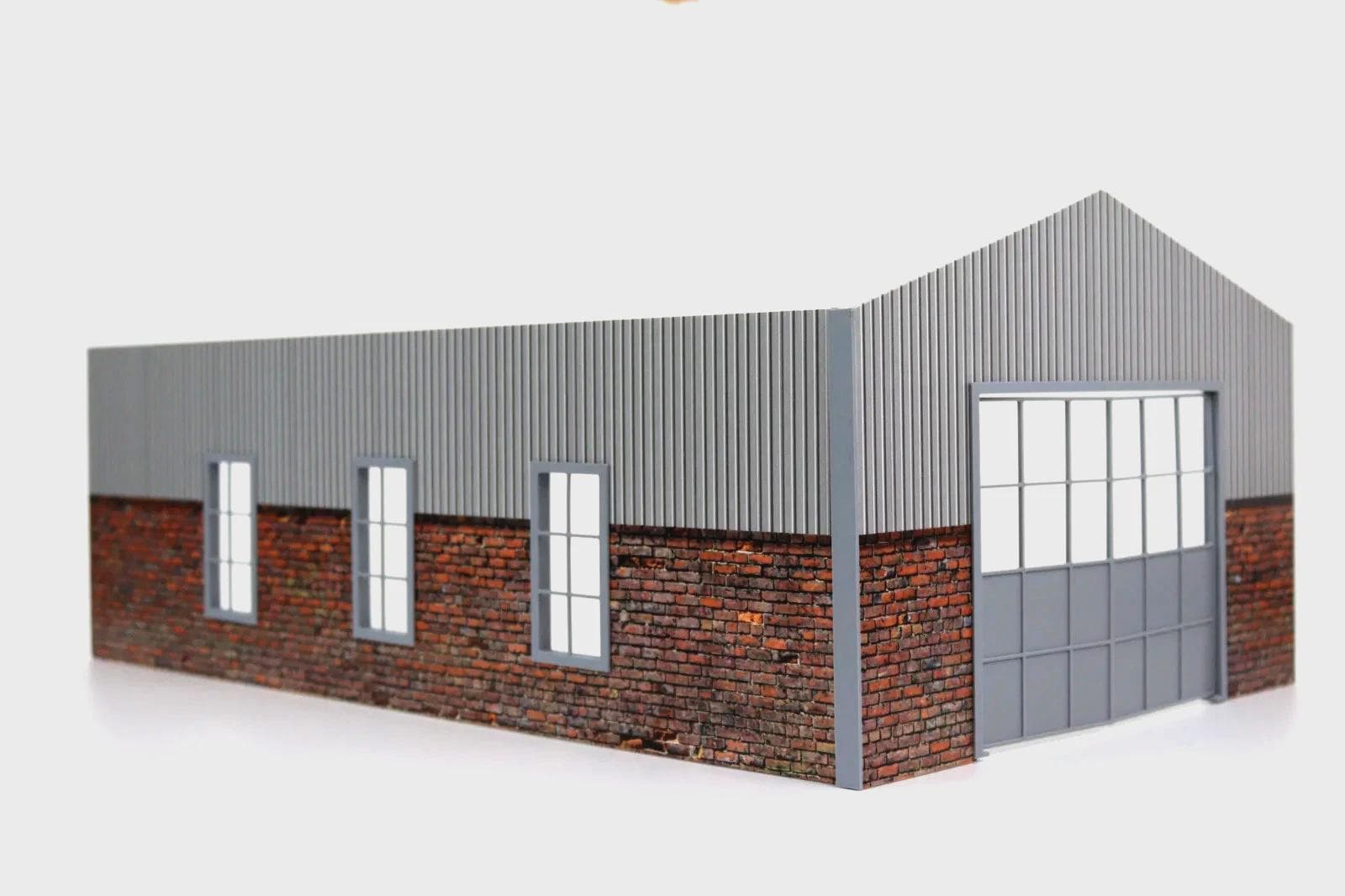 1:18 Scale Miniature Hangar Barn – Garage Diorama for Diecast Car