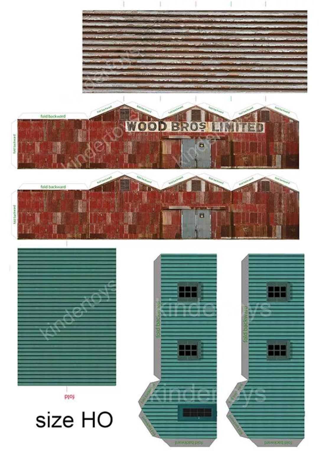diorama-parts-paper-factory-buildings-ho-1-87-scale-model-buildings-1-87-etsy for Ho Scale Free Printable Buildings Diorama Parts Paper Factory Buildings HO 1:87 Scale Model Buildings 1/87 - Etsy for Ho Scale Free Printable Buildings