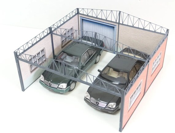 Maquette Garage 1/18 KINSFUN KS1001 – Accessoires Die-cast, Lot De Pièces En Métal Et Plastique
