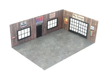 Diorama Model Kit ''wooden'' Garage Scale 1:43 - Etsy