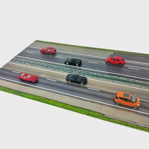 City Road Diorama Basis 1:60 - 64 Flexible Matte Modellauto Display 1/60