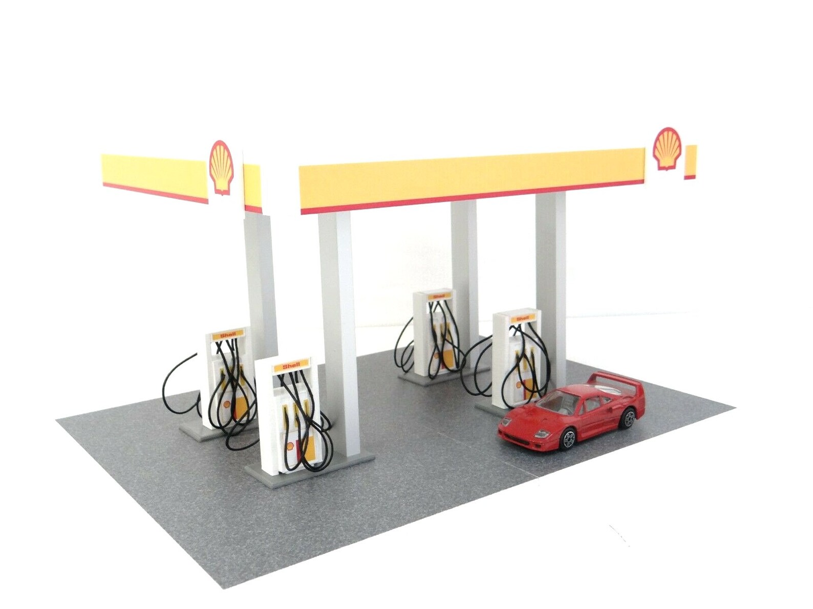 Petrol Station Gas Station Diorama Model Kit in Scale 143 Etsy