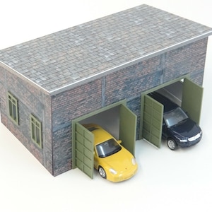 Diorama car garages / Scale 1:60, 64 / PVC Diorama auto service garage / Die-cast car models display decoration / Diorama model kit