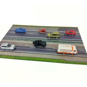 City Road Diorama Base 1:43 – Flexible Rubber Mat for Model Car Display – Diecast Street Scene