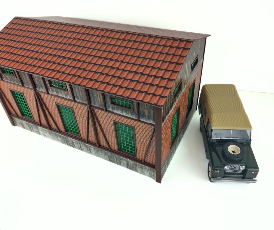 1:18 Scale Hangar Garage Diorama Model Kit - Diecast Cars