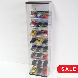Scale 1:60-64 Acrylic display case for model cars Еight-storey parking garage PVC