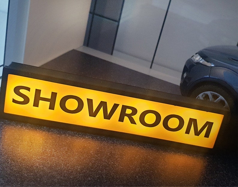 LED Light Box Sign. Scale 1:24. Diorama Illuminated Advertising Sign ...