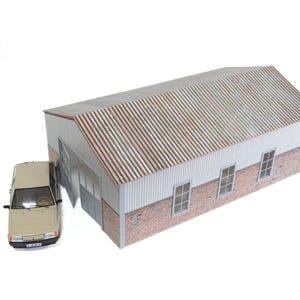 Hangar-barn Diorama kit 1:18 scale Car models garage Display Size 1/18 Miniature