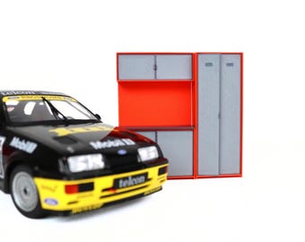 1:18スケールジオラマカーガレージキット、ミニチュアモデル