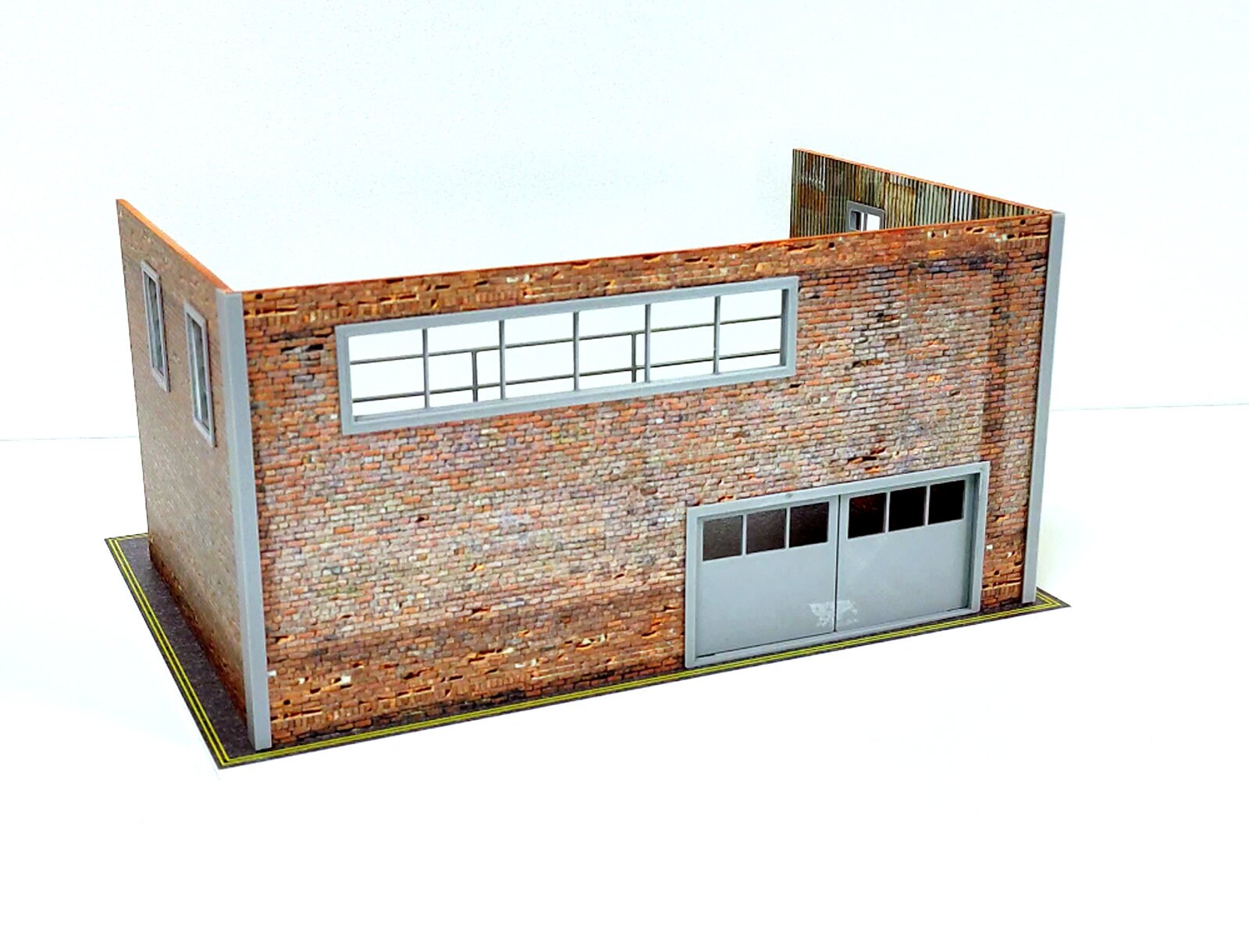 KiBcsLic - Garage Miniature 1:64 Avec Éclairage LED - Vitrine Pour Voitures Collection - Porte Coulissante - Décoration Bureau