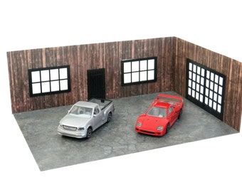 1:43スケール ダイキャストカー ガレージジオラマモデルキット - Etsy 日本