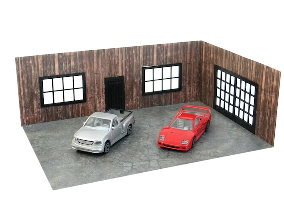 Scale 1:43 Diecast Car Models Display Auto Service Garage Models